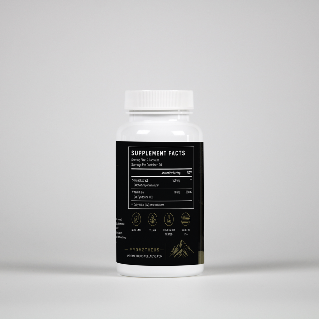 Shilajit + Vitamin B6 - 60 Capsules